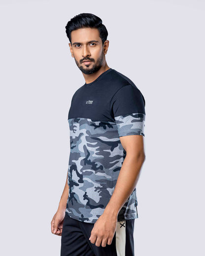 CAMO CUT & SEW ACTIVE T-SHIRT